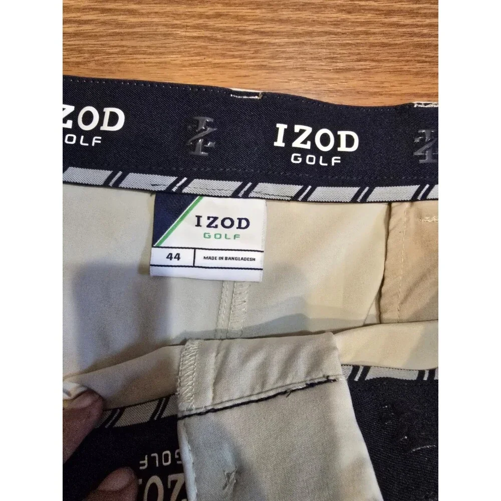 Izod Mens Light Beige Golf Multi Pocket Cargo Shorts Big & Tall Size 44 (14065)